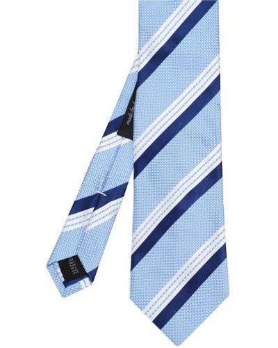 Jules B Silk Striped Tie - Blue