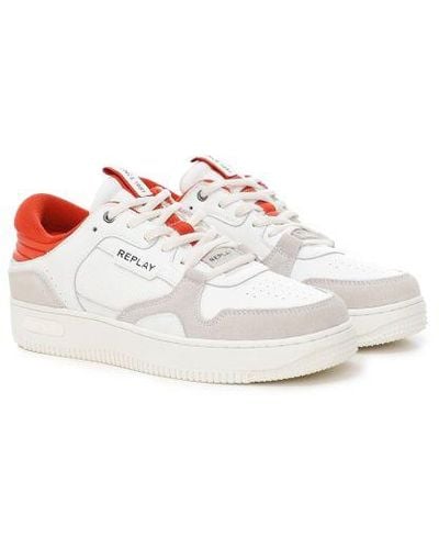 Replay Leather Epic Pack Trainers - White