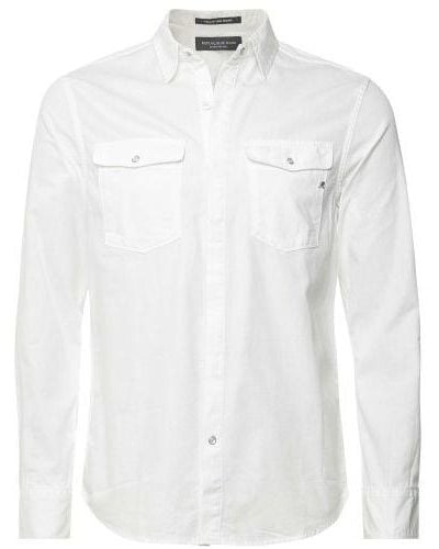 Replay Denim Pocket Shirt - White