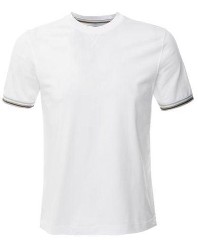 Sseinse Striped Cuff T-shirt - White
