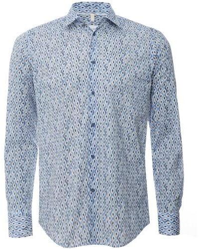 Sseinse Cotton Printed Shirt - Blue