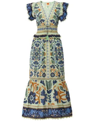 FARM Rio Ocean Tapestry Maxi Dress - Natural