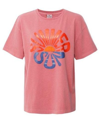 Paul Smith Raspberry Summer Sun T-shirt - Pink