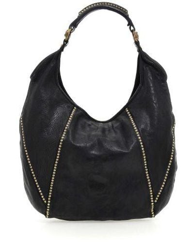 Campomaggi Diana Leather Shoulder Bag - Black