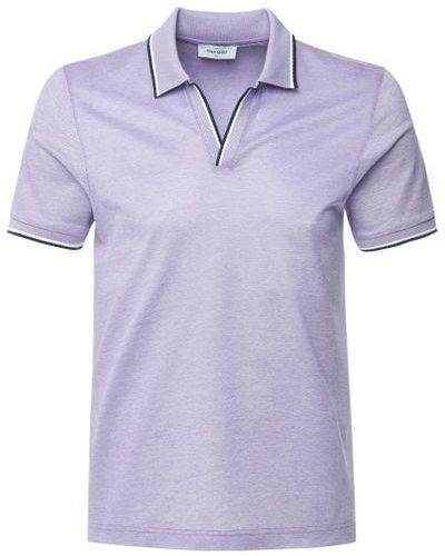Gran Sasso Pique Skipper Polo Shirt - Purple