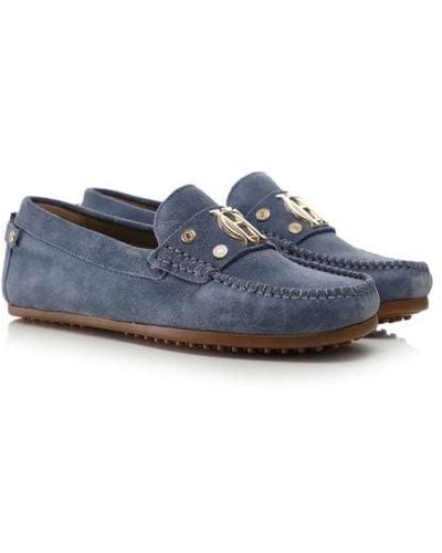 Holland Cooper The Driving Loafer - Blue