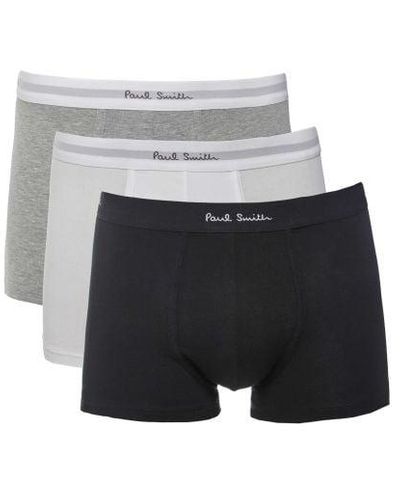 Paul Smith Mix Plain Boxer Briefs 3 Pack - Grey