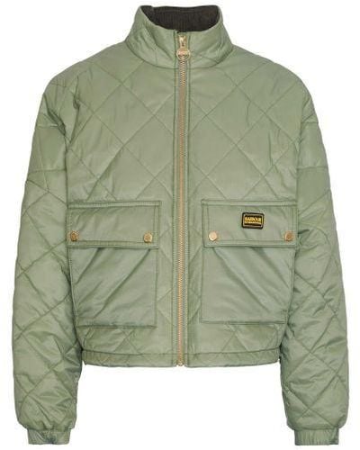 Barbour Hamilton Quilted Bomber Jacket - Green