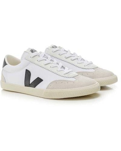 Veja Leather Volley Trainers - White