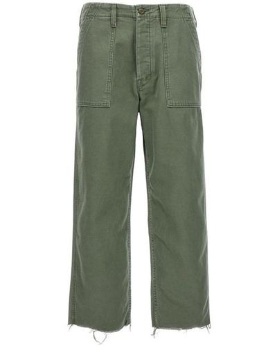 Mother Jeans 'The Patch Pocket Private Ankle Fray' - Verde