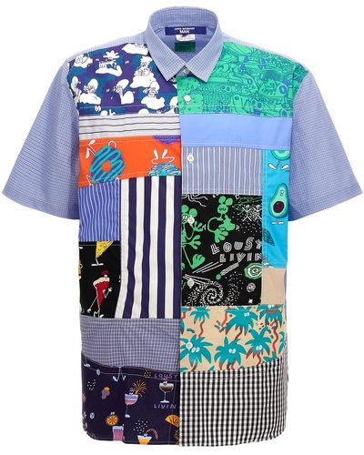 Junya Watanabe Patchwork-Hemd Von Lousy Livin - Blau