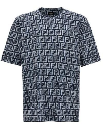 Fendi T-shirt 'FF' - Blu