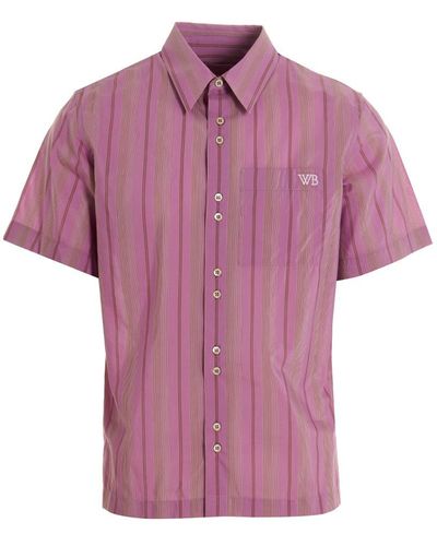 Wales Bonner 'rhythm' Shirt - Pink