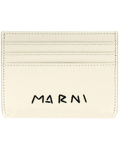 Marni Logo Card Holder - Natural