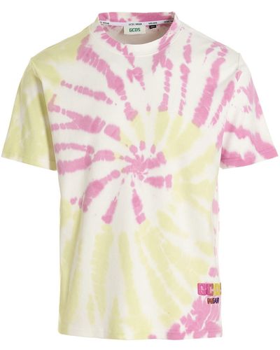 Gcds T-shirt ' Tie Dye' - Pink