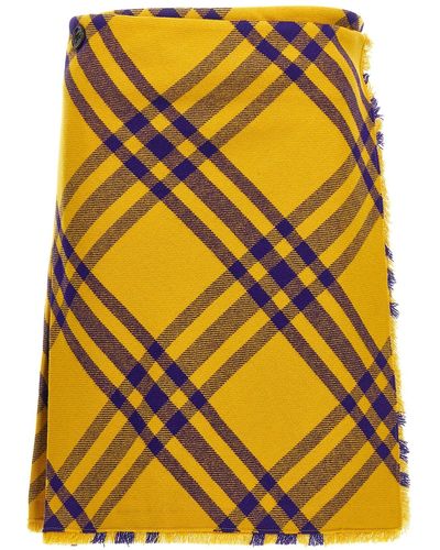 Burberry 'kilt' Skirt - Yellow