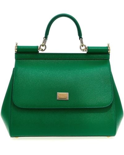 Dolce & Gabbana 'sicily' Large Handbag - Green