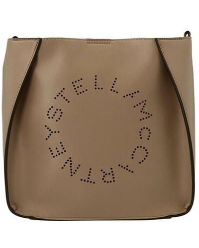 Stella McCartney 'stella Logo' Mini Crossbody Bag - Brown