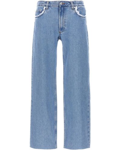 A.P.C. 'relaxed Raw Edge' Jeans - Blue