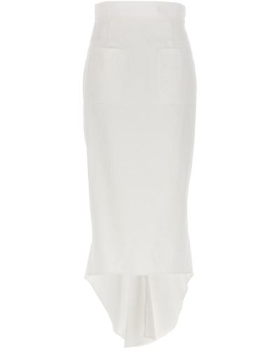 Prada Cotton Pencil Skirt - White