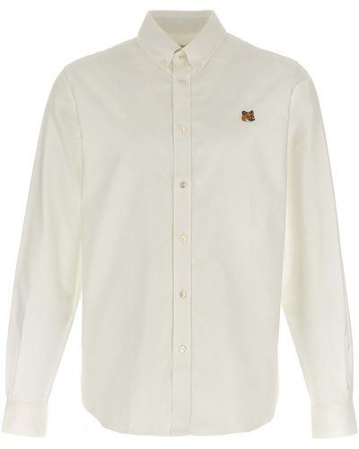 Maison Kitsuné 'mini Fox Head Classic' Shirt - White