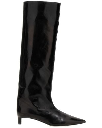 Jil Sander Leather Boots - Black