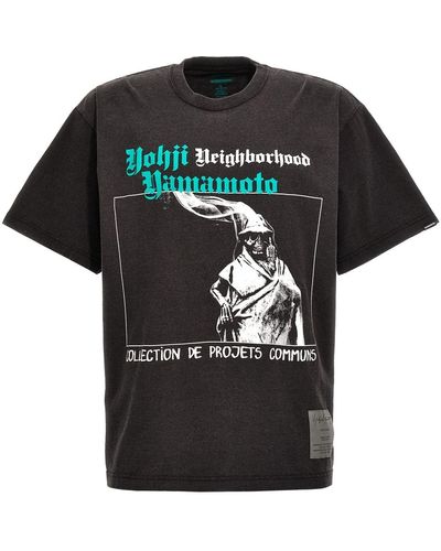 Yohji Yamamoto T-Shirt "Neighborhood" - Schwarz