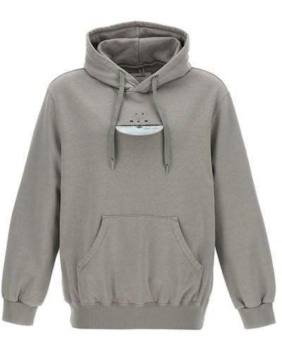 Doublet 'cd-r Embroidery' Hoodie - Gray
