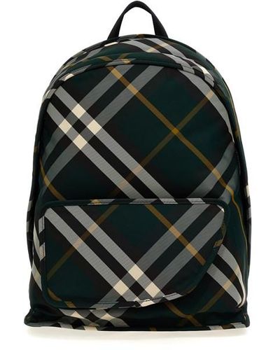 Burberry Shield Zaini Verde - Nero