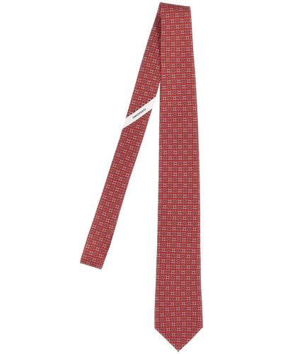 Ferragamo Printed Tie - Red