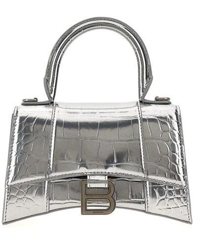 Balenciaga 'hourglass Xs' Handbag - Metallic