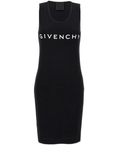 Givenchy Logo Print Dress - Black
