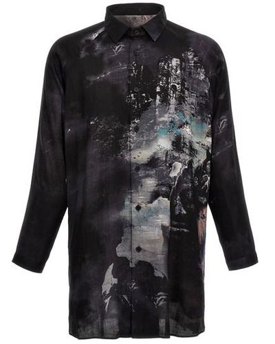 Yohji Yamamoto 'j-pt Side Gusset' Shirt - Black