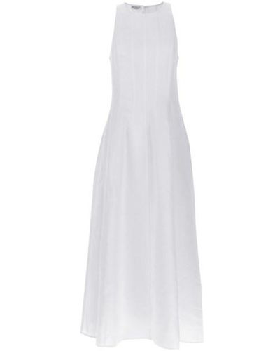 Brunello Cucinelli Long Dress - White