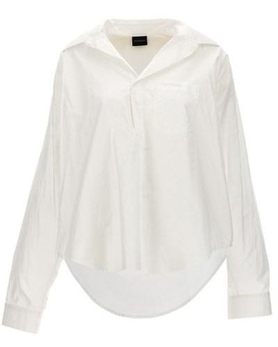 Balenciaga Crumpled Effect Shirt - White