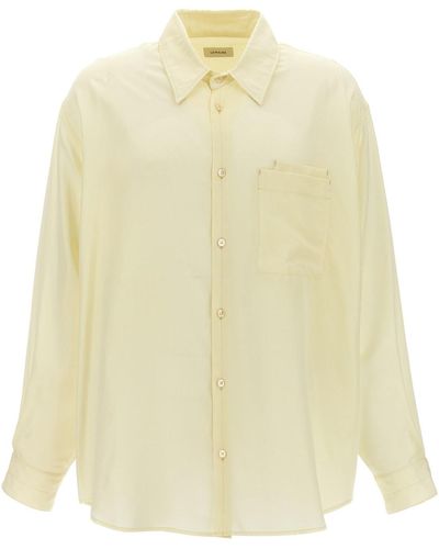 Lemaire 'double Pocket' Shirt - Yellow