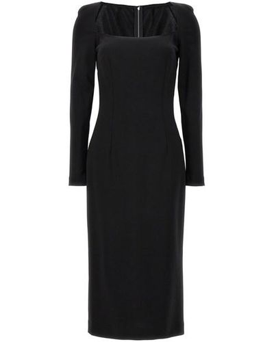 Dolce & Gabbana Milan Stitch Dress Dresses - Black