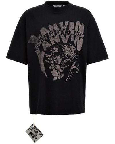 Lanvin T-shirt stampa - Nero