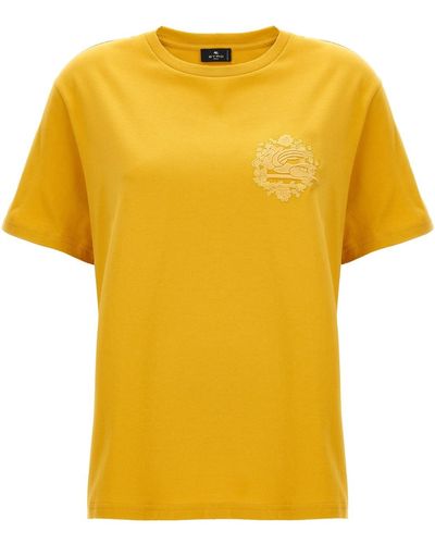 Etro Logo T-Shirt - Gelb