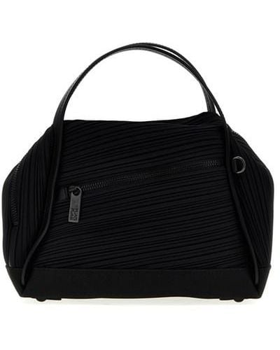 Pleats Please Issey Miyake 'bias Pleats' Handbag - Black
