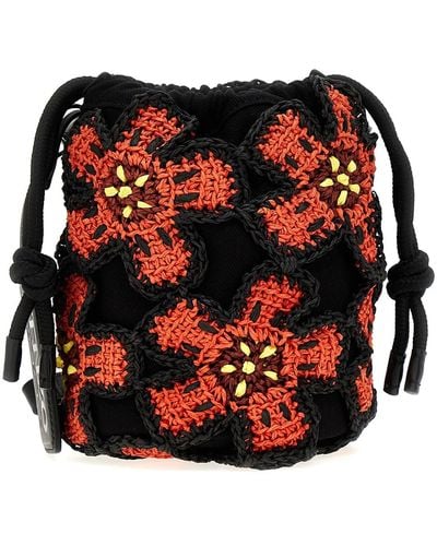 KENZO 'boke Flower' Bucket Bag - Red