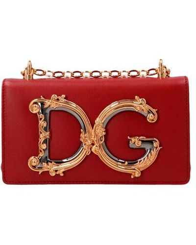 Dolce & Gabbana 'dg Girl' Mini Crossbody Bag - Red