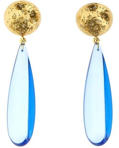 Carolina Herrera 'tear Drop' Earrings - Blue