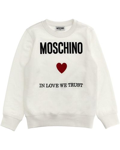 Moschino 'in Love We Trust' Sweatshirt - White