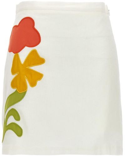 Marni 'no Vacancy Inn' Capsule High Summer Skirt - White
