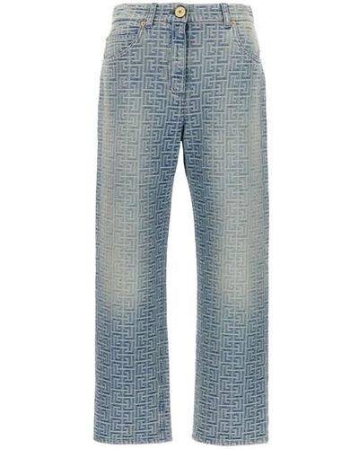 Balmain Jeans 'Monogram' - Blu
