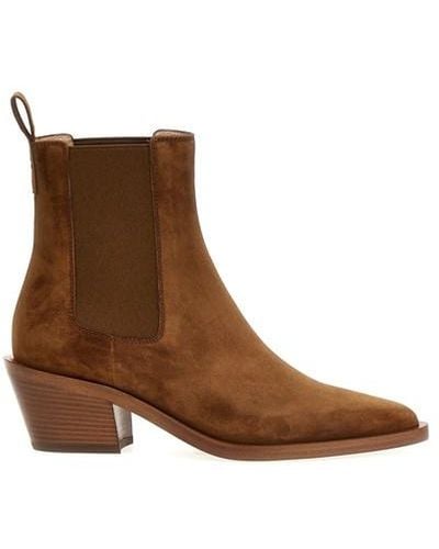 Gianvito Rossi 'wylie' Ankle Boots - Brown