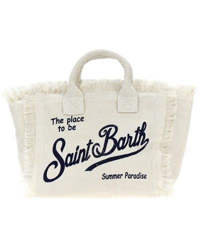 Mc2 Saint Barth 'colette' Shopping Bag - White