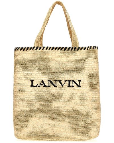 Lanvin Shopper-Tasche Mit Logo - Natur