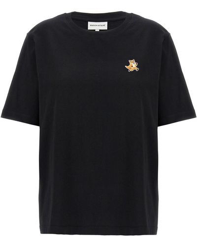 Maison Kitsuné 'speedy Fox' T-shirt - Black